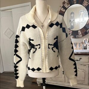 Forever 21 Black and Cream Cardigan